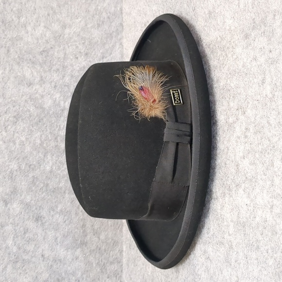 Vintage Dobbs Fifth Avenue New York Fedora Size 56/7 Black Felt Men’s